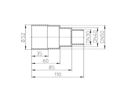 Строительная канализационная заглушка Hutterer & Lechner, DN 32/40/50