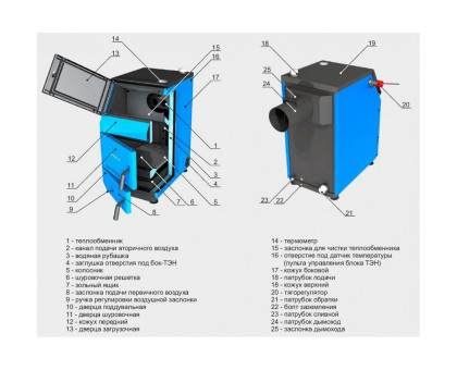 Твердотопливный котел ZOTA Тополь-М 20